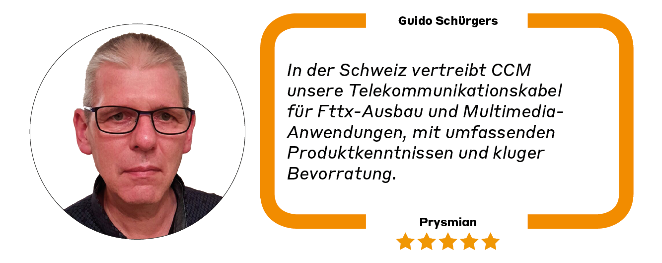 Testimonial von Guido Schürgers von Prysmian